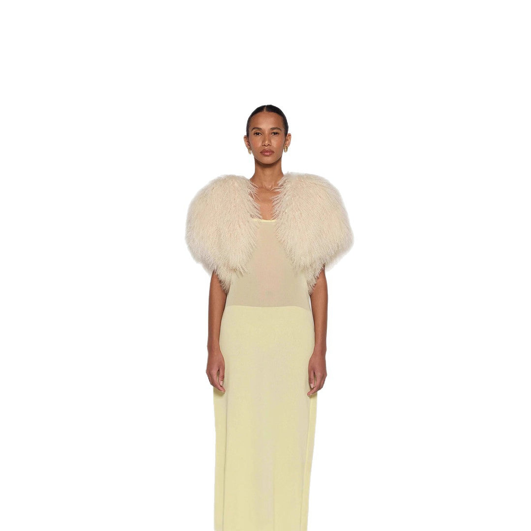 Lune London extravagant voluminous faux fur jacket for women