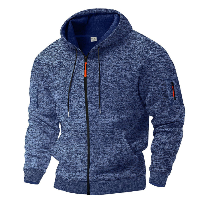 Lune London | Men's sporty hoodie with breathable structure and contrasting zipper details