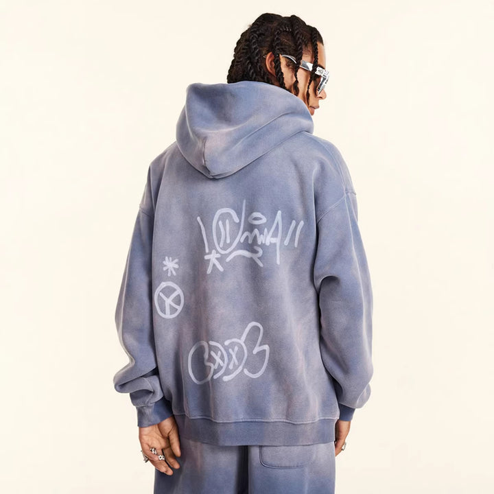 Hoodie Femme Imprimé Graffiti Chic & Stil