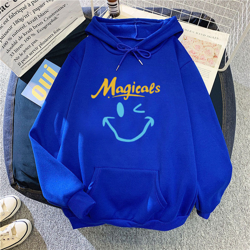 Women's hoodie with casual smiley design Chic & Stil