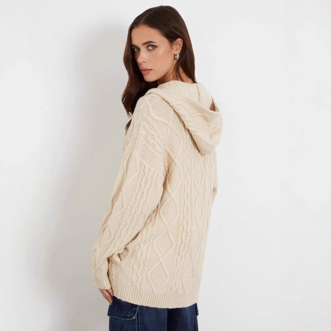 Lune London women's knitted hoodie