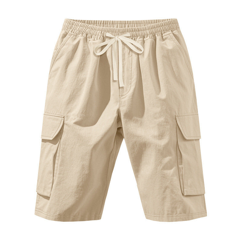 Shorts cargo pour hommes avec taille élastique et poches multifonctionnelles Lune London