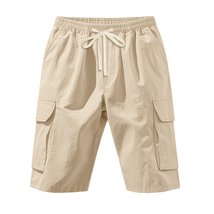 Shorts cargo pour hommes avec taille élastique et poches multifonctionnelles Lune London
