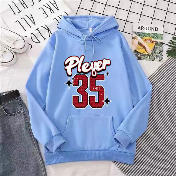 Women's hooded sweatshirt with creative basketball design Chic & Stil