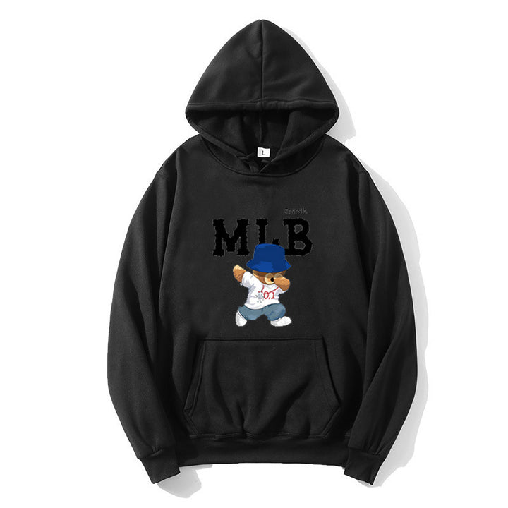 Ladies hoodie with creative animal and lettering design Chic & Stil