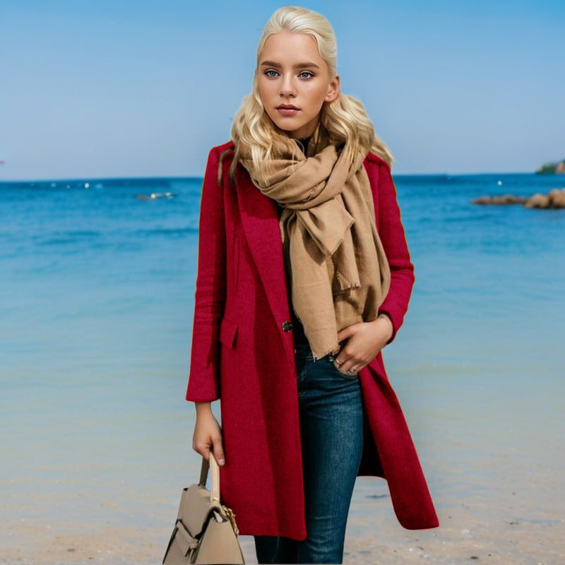 Ladies elegant trench coat with double-breasted and high-quality material Lune London