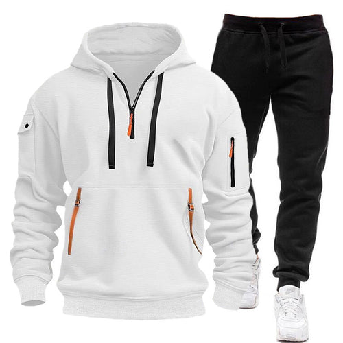 Women's functional hooded sweatshirt with practical zip pockets Chic & Stil