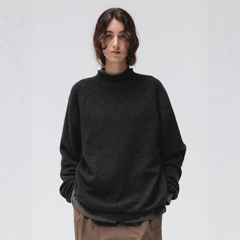 Pull en maille confortable à col montant pour femme Chic & Stil