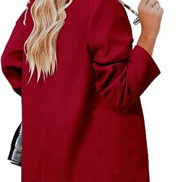 Classic women's blazer with modern design featuring a stylish lapel Lune London