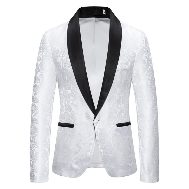 Veste de smoking extravagante pour hommes avec motif Paisley Lune London