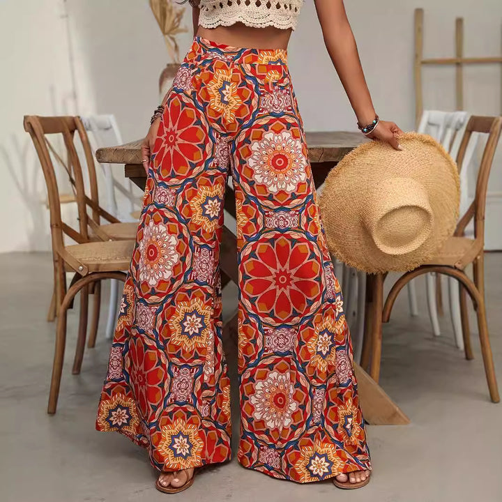 Lune London floral pattern wide Palazzo pants for ladies