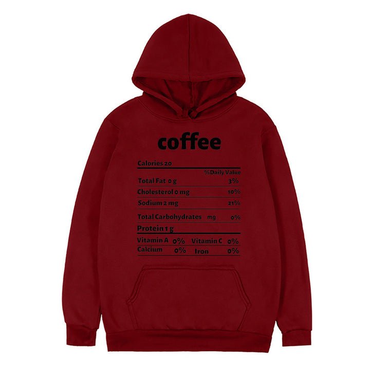 Women's hoodie with creative nutritional design Lune London