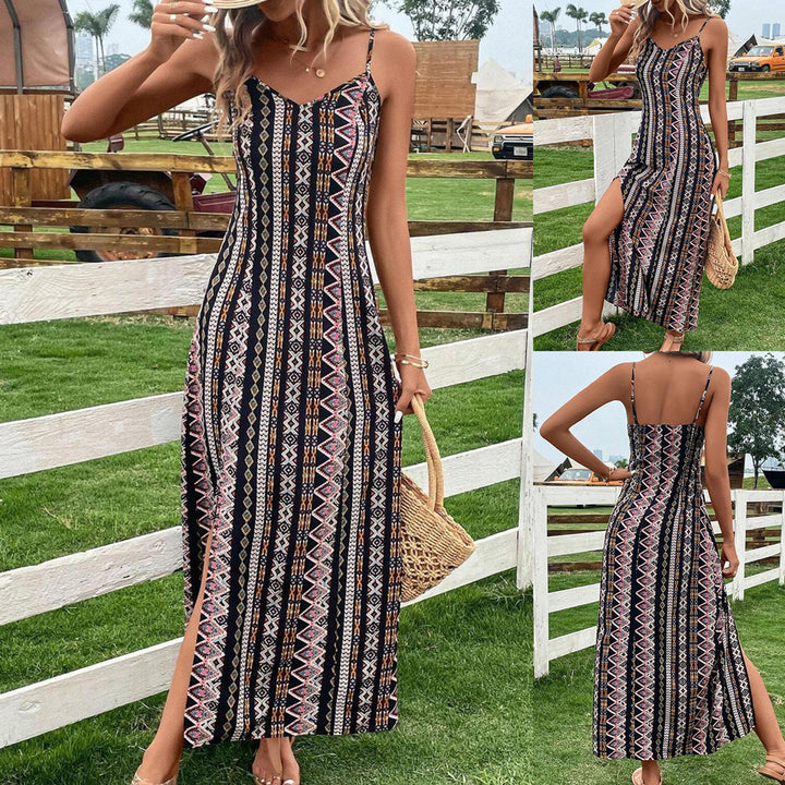 Lune London bohemian ethnic maxi dress for women
