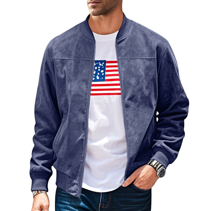 Stylish bomber jacket for men with practical pockets and soft inner lining Lune London