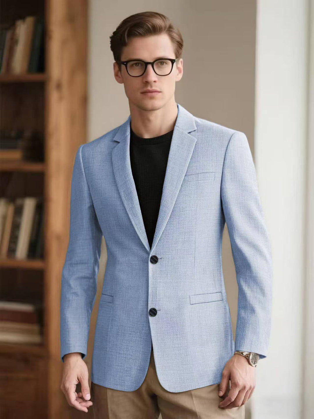 Elegant structured blazer for men with modern accents Lune London