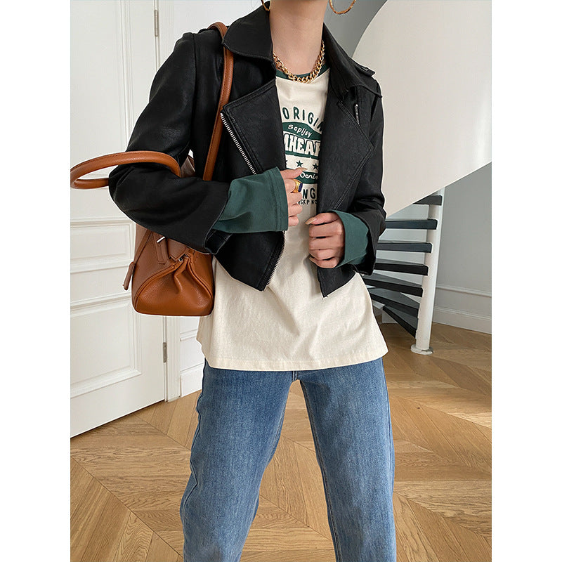 Ladies short jacket in biker style Chic & Stil