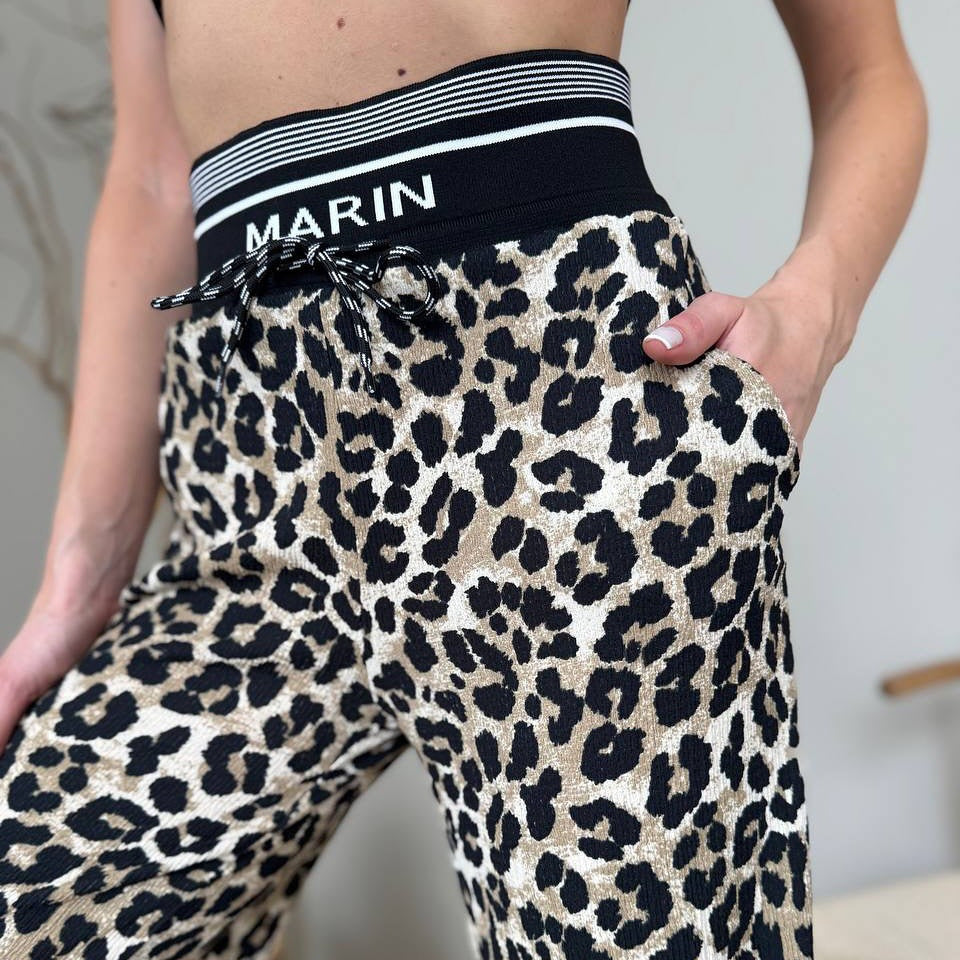 Lune London Leopard Print Lounge Pants for Women