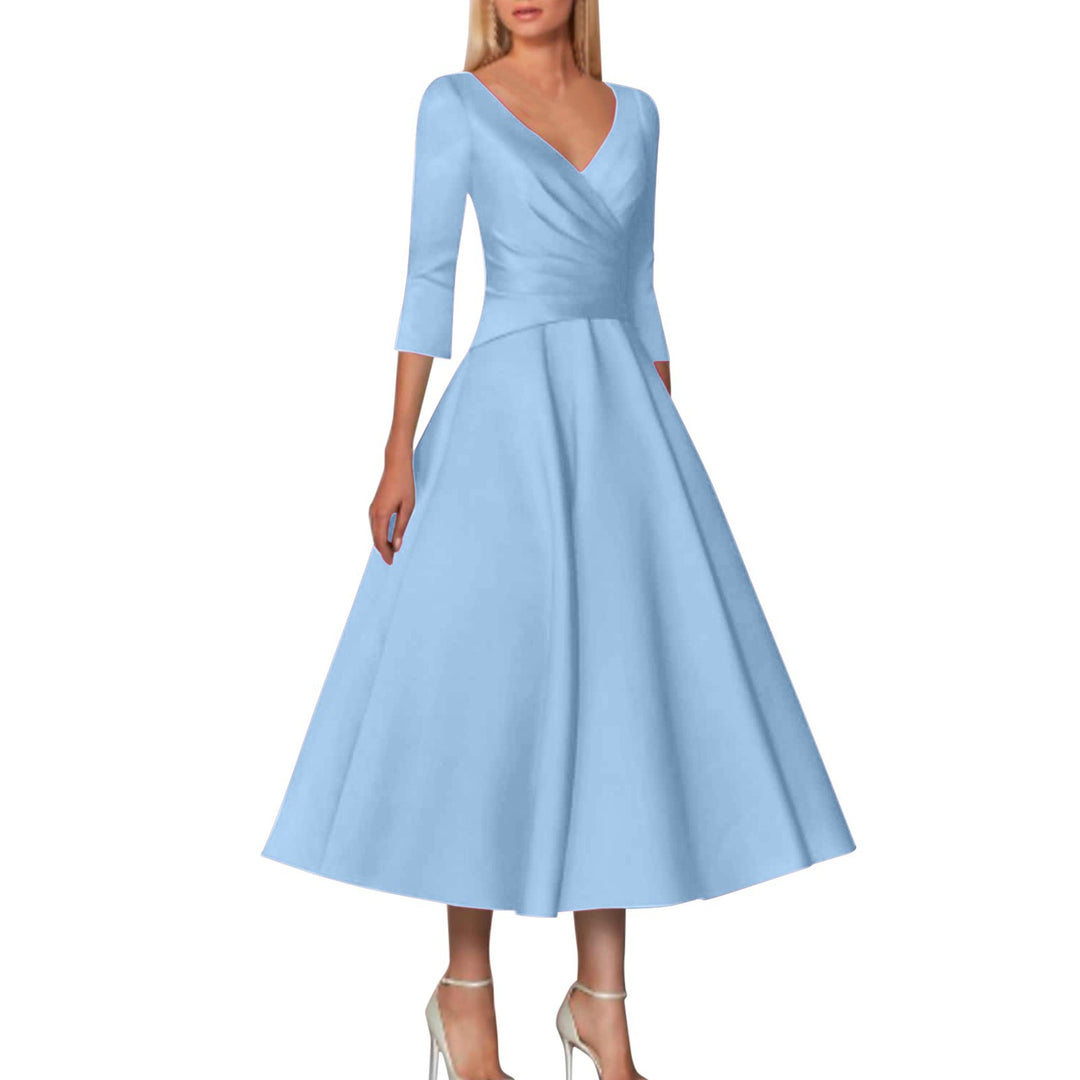 Flattering A-line wrap dress for women Lune London