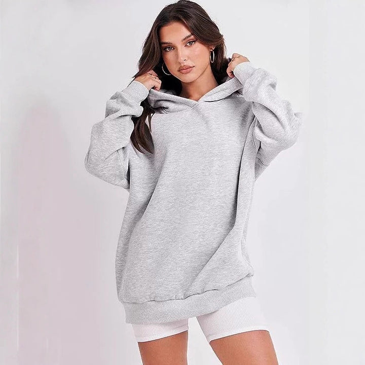 Ladies Oversized Hooded Sweatshirt Sporty Lune London