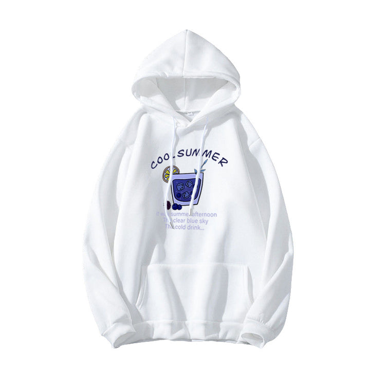 Women's hoodie with cheerful summer motif Chic & Stil