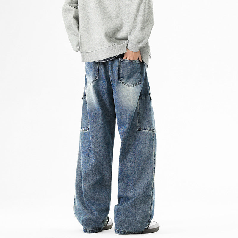 Casual and wide cargo jeans for men Lune London