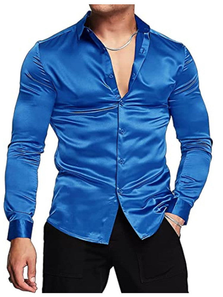 Men's Elegant Chic Satin Shirt