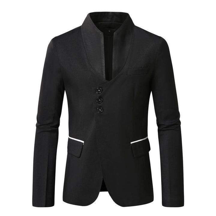 Ladies Elegant Blazer with Narrow Collar and Contrasting Edges Lune London