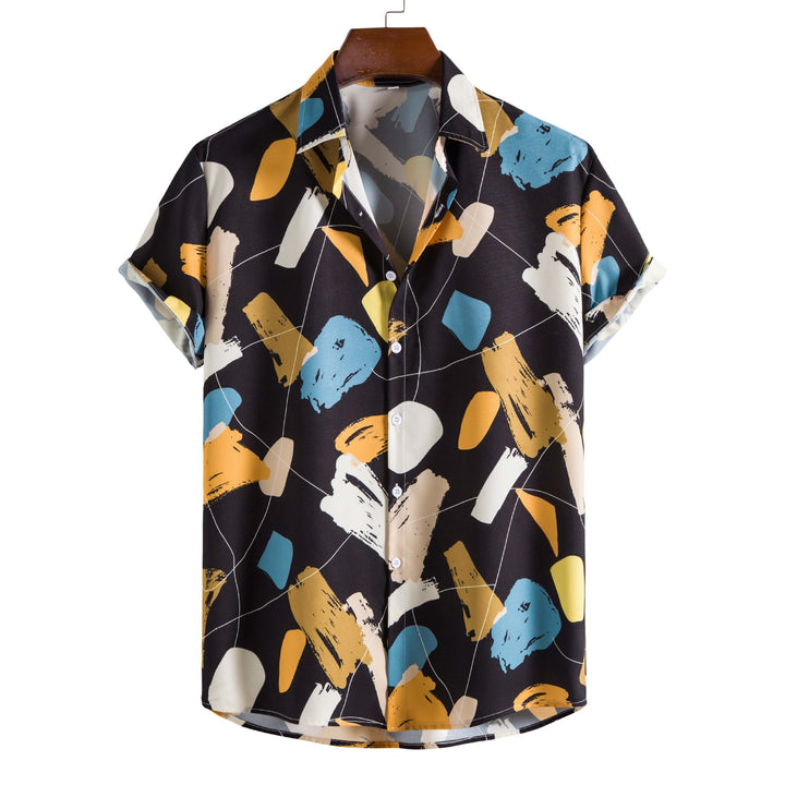 Short sleeve shirt for women with modern graphic print Chic and Style