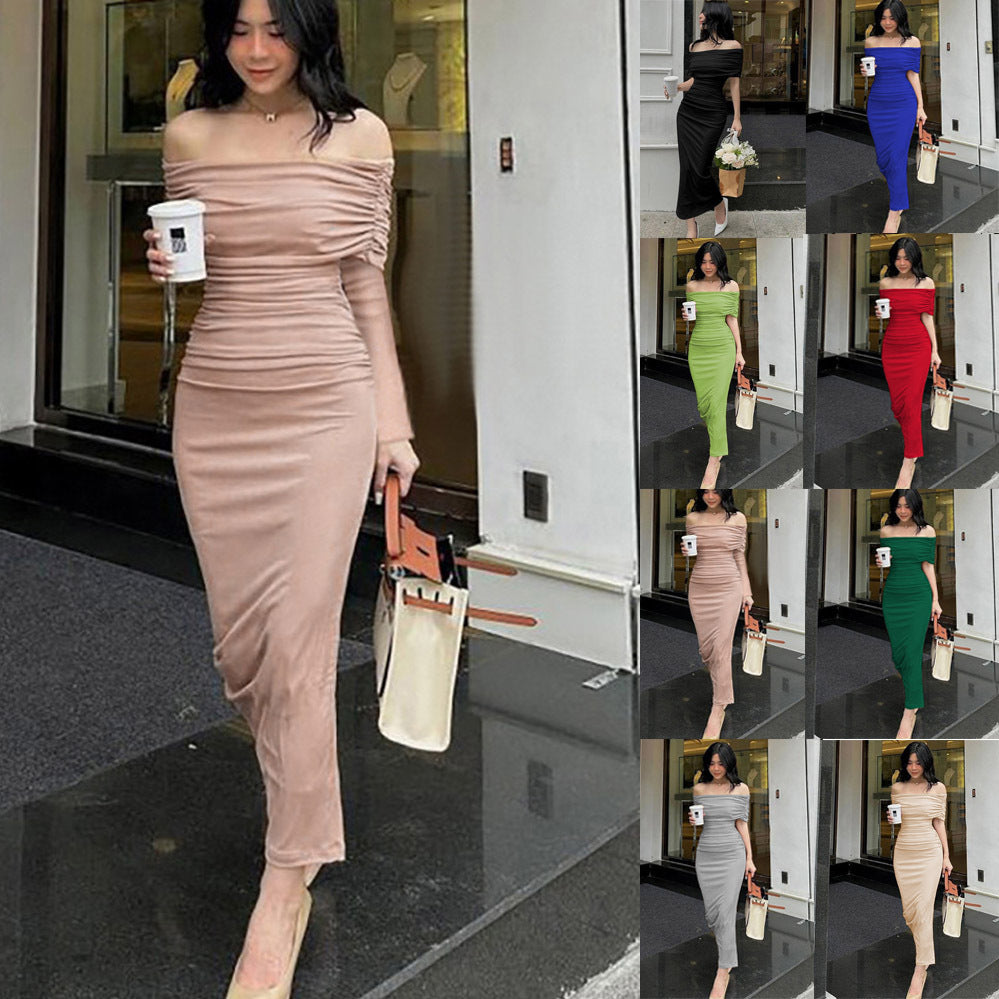 Wrap dress for women with an elegant ruffle design and a fitted cut Lune London