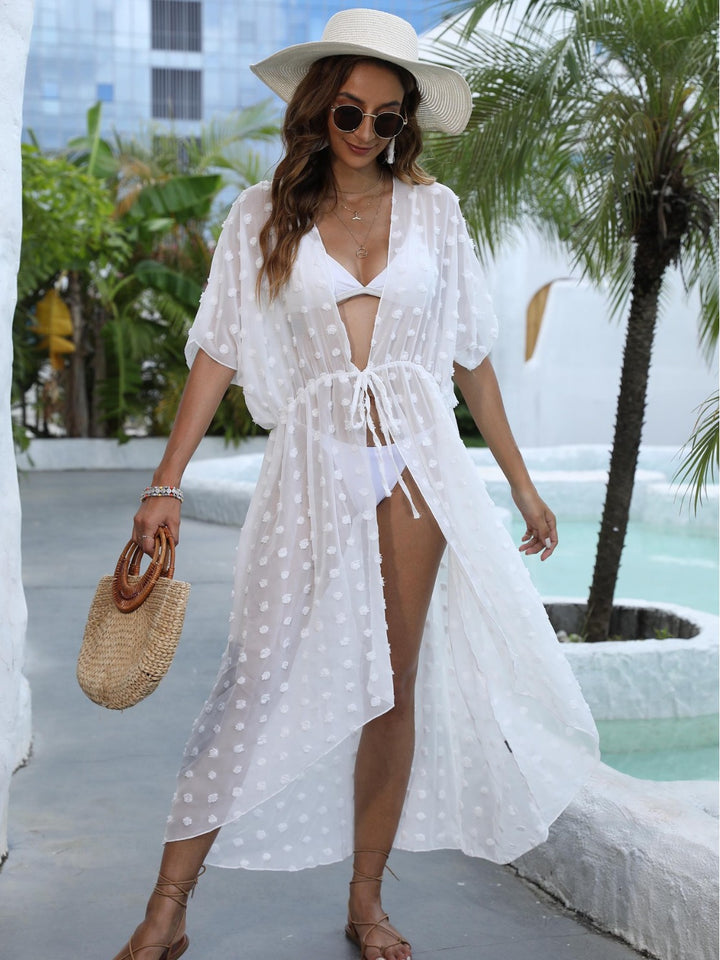 Ladies Elegant Polka Dot Chic Bathrobe and Style
