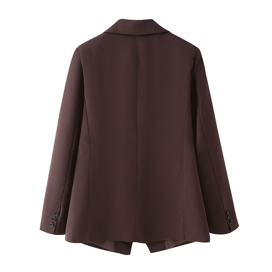 Blazer jacket for women with double treatment featuring a stylish cut and practical pockets Lune London