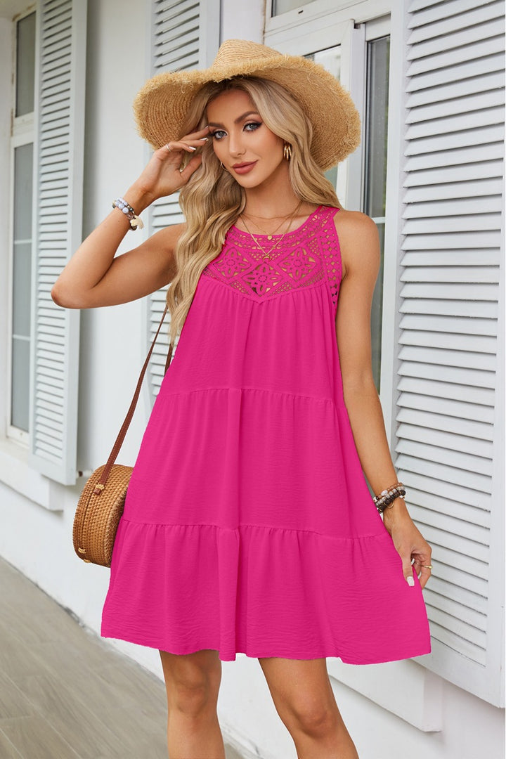 Lightweight summer dress for women with lace accents Lune London