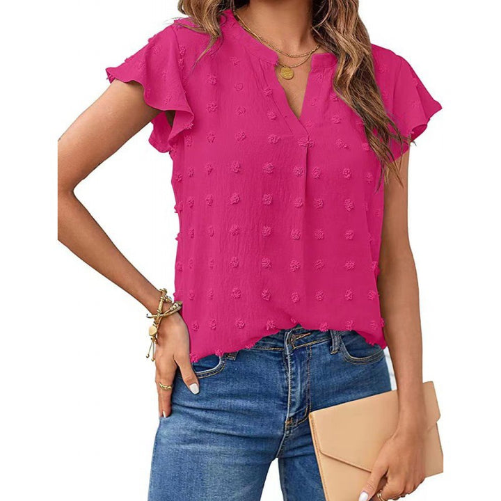 Women structured hoodie sleeve blouse Lune London