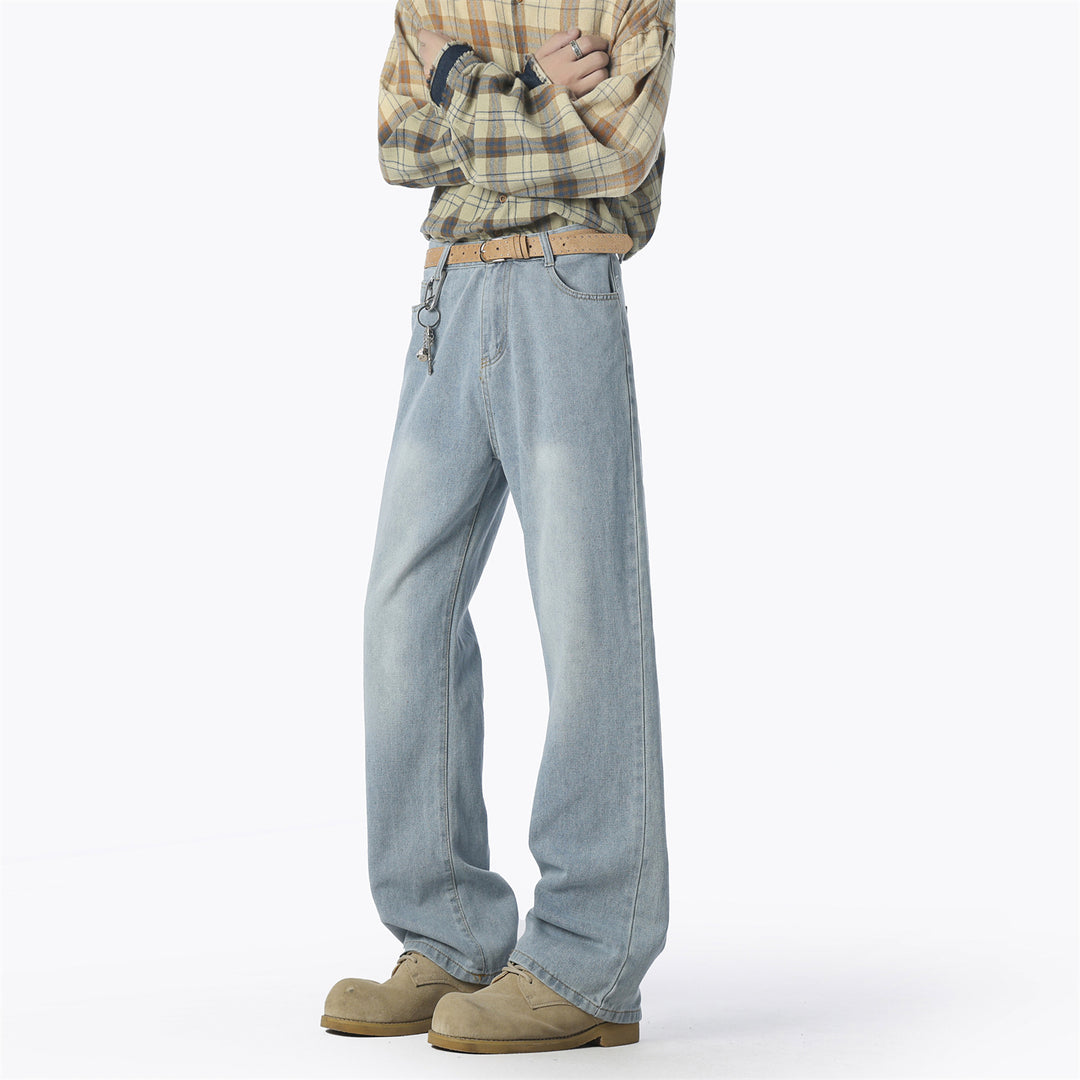 Casual denim pants for men wide cut Lune London