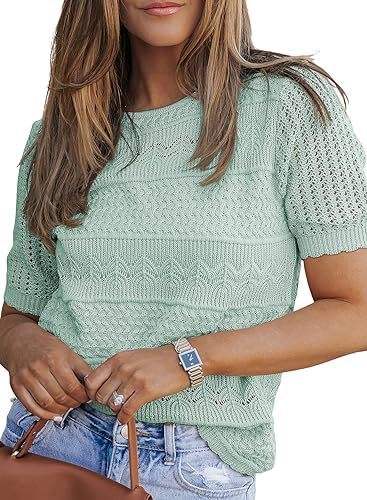Top en tricot pour femmes avec un design texturé unique Chic & Stil