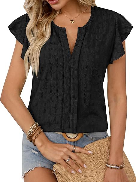 Ladies Short Sleeve Blouse Lune London