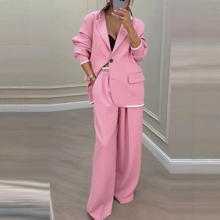 Oversized set for women with stylish blazer and wide trousers Lune London