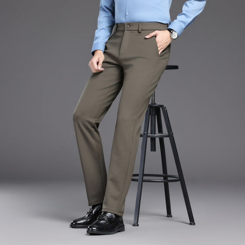 Modern chinos for men with elastic waistband and side pockets Lune London