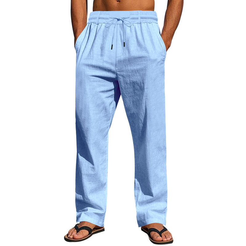 Casual beach pants for men with elastic waist and practical side pockets Lune London