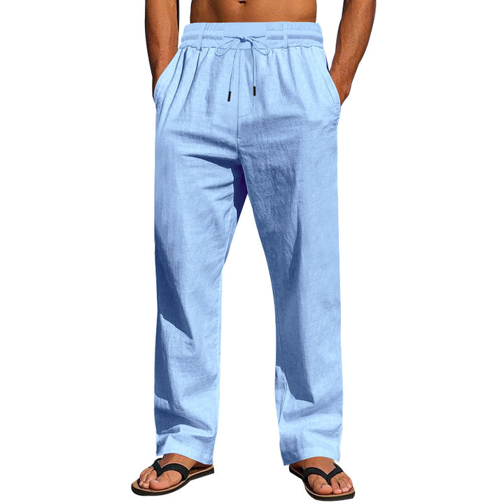 Casual beach pants for men with elastic waist and practical side pockets Lune London
