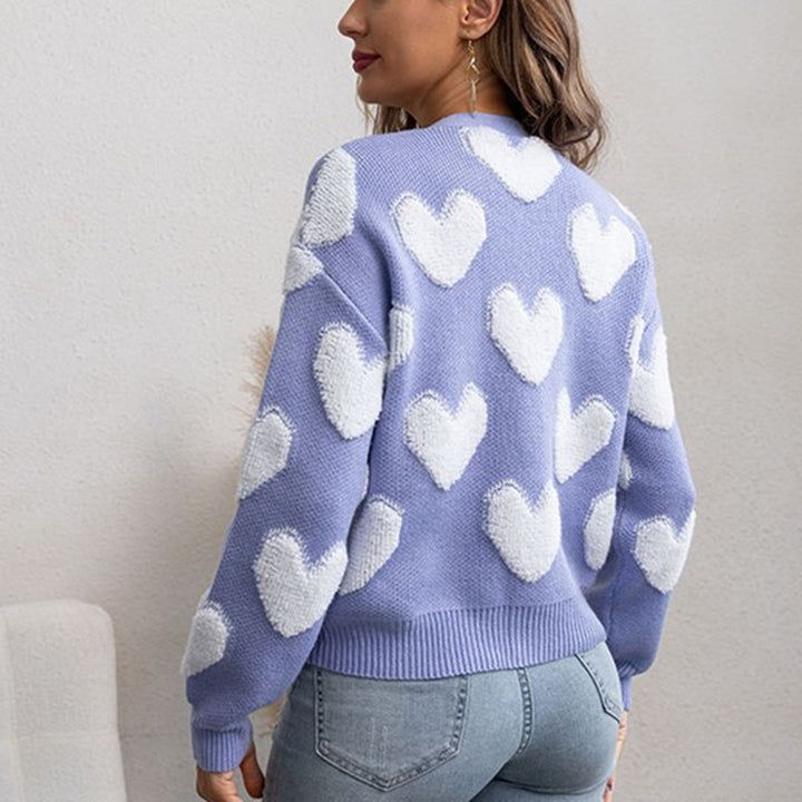 Ladies heart-design cardigan Lune London