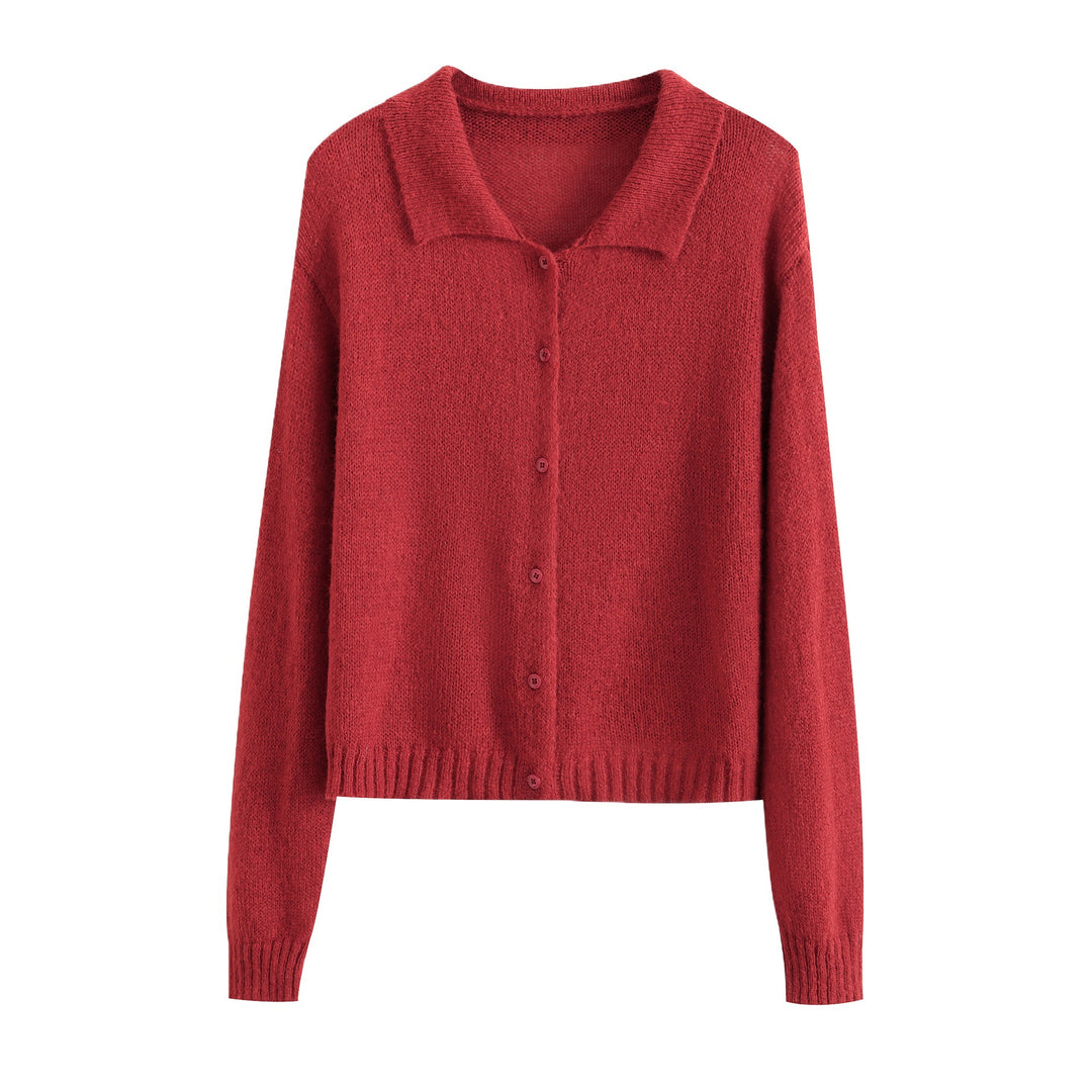 Fashionable knit jacket for women with elegant button placket Lune London