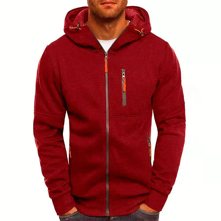 Men's sports hoodie with practical zip pockets and breathable material Lune London