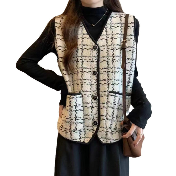 Fashionable women's vest with contrasting pockets Lune London