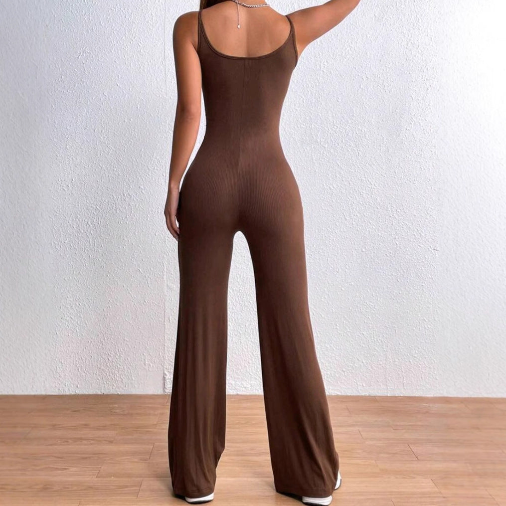 Ladies Elegant Jumpsuit with adjustable spaghetti straps and flattering cut for the Chic and Stylish silhouette