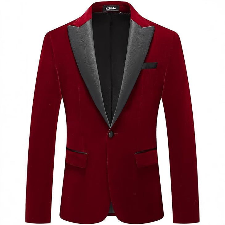 Elegant tuxedo blazer for men with satin lapels and fine texture Lune London