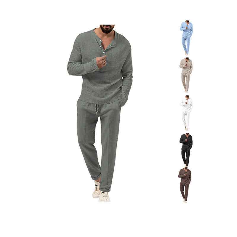 Men's loungewear set with breathable top and comfortable capri pants Lune London