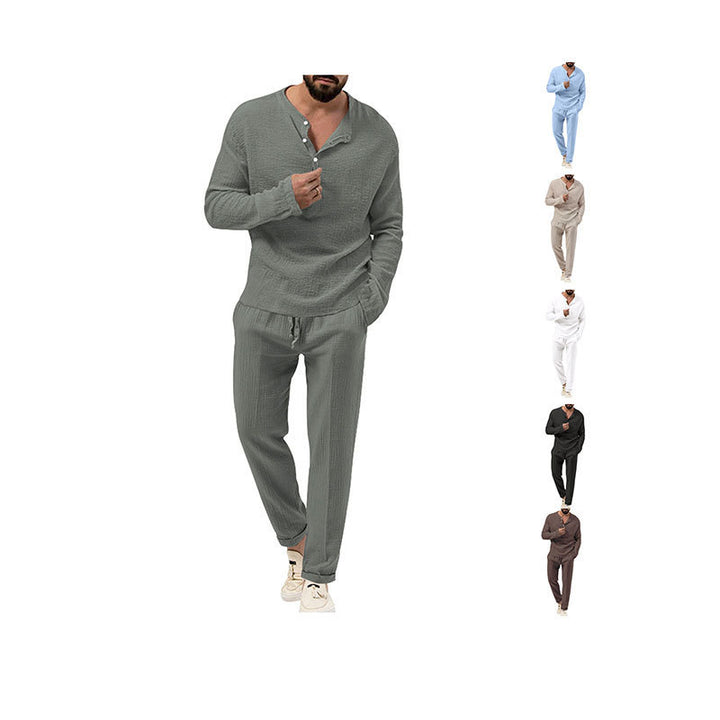 Men's loungewear set with breathable top and comfortable capri pants Lune London