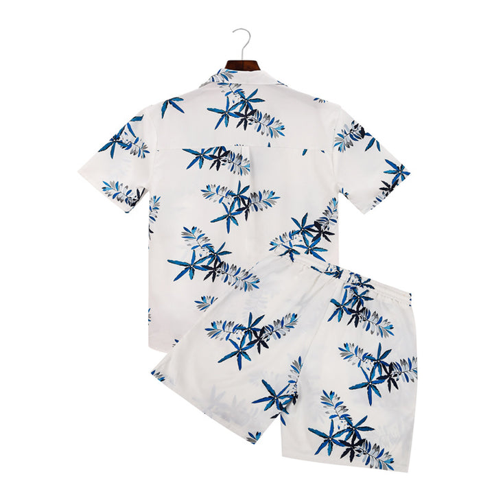 Men's holiday overalls with a floral design and a relaxed fit Lune London