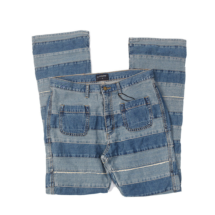 Jean woman with a modern striped pattern and a comfortable fit Lune London